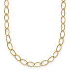 14k Oval Link Necklace