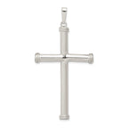 Sophia Jewelers 925 Sterling Silver Hollow Cross Pendant with Anti-Tarnish Finish