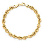 10K Polished Fancy Link Bracelet