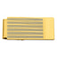 Gold-plated Kelly Waters Etched Lines Hinged Money Clip