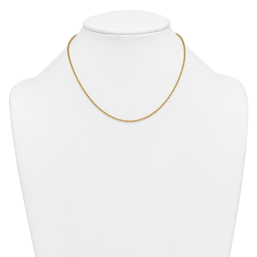 14K Gold Filled 2mm Ball Chain Necklace with Lobster Clasp