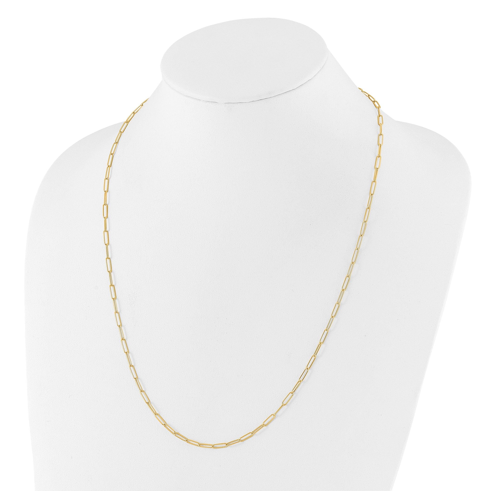 14K Polished Fancy Link Necklace Secondary image