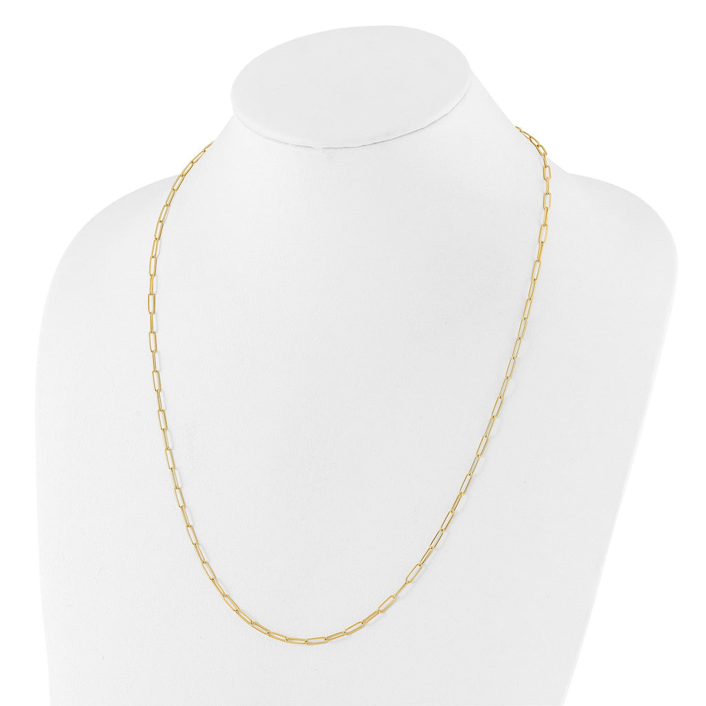 14K Polished Fancy Link Necklace