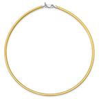 Sterling Silver Flash Gold-plated Reversible 3mm Cubetto Chain