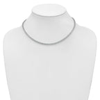 14k White Gold 16 7/8 carat Lab Grown Diamond VS/SI+ G+ Complete Convertible Tennis Necklace and Bracelet
