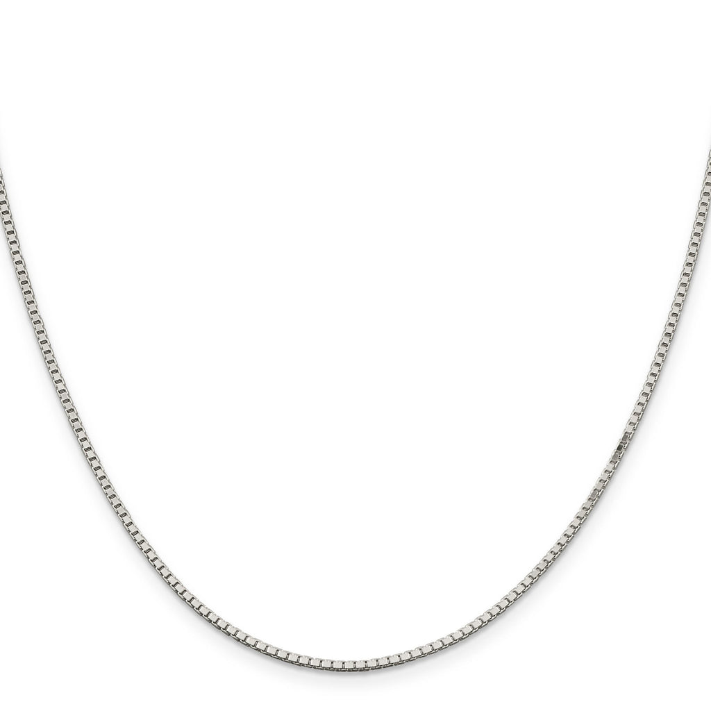 Sterling Silver Box Chain Necklace 1.5mm