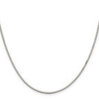 Sterling Silver Box Chain Necklace 1.5mm