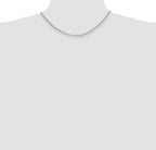 Sterling Silver Rhodium-plated 4mm Rolo Chain