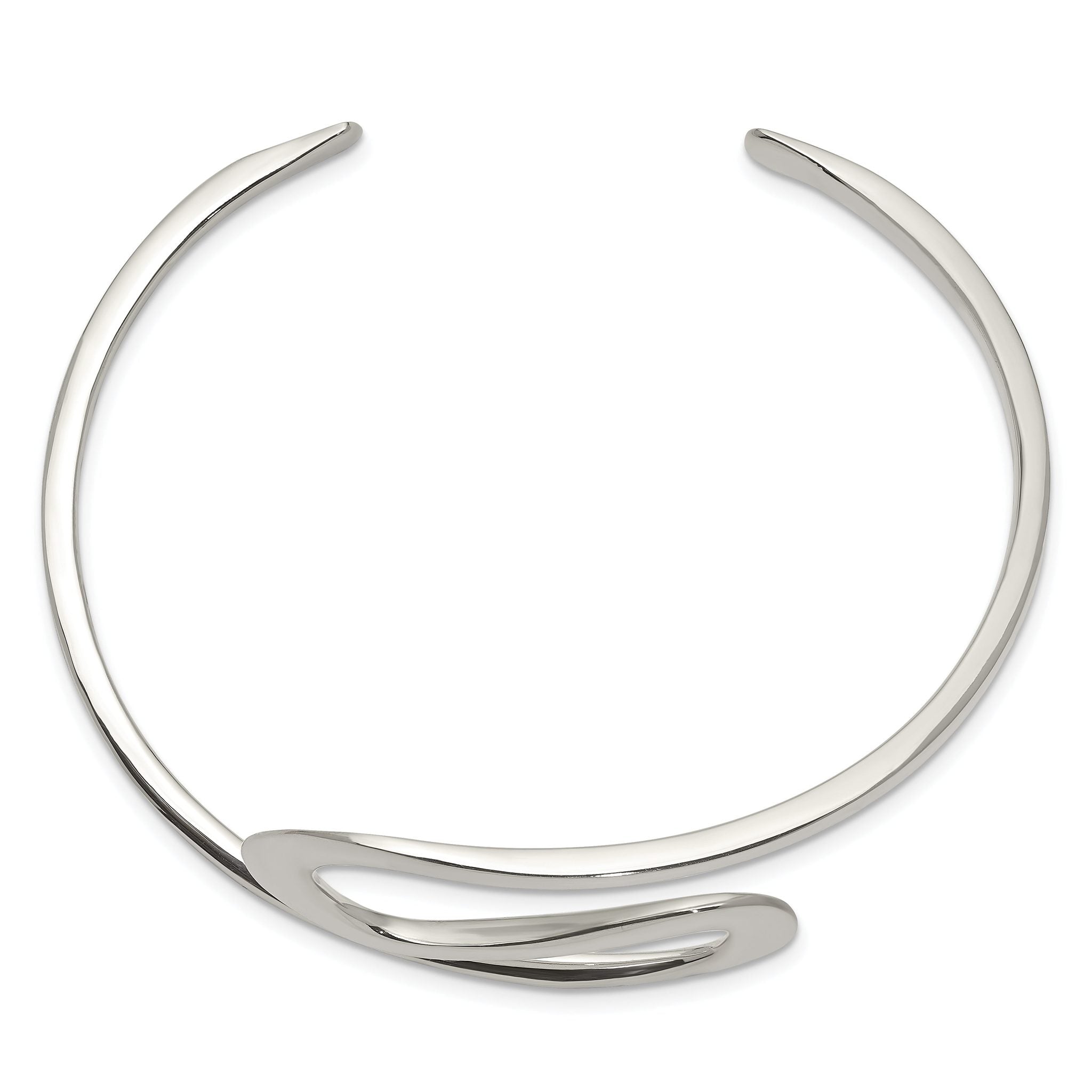 Sterling Silver 925 Women's Flexible Cuff Bangle with Polished Finish Secondary image