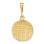 14K Gold Raphael Angel Pendant with Polished Satin Finish
