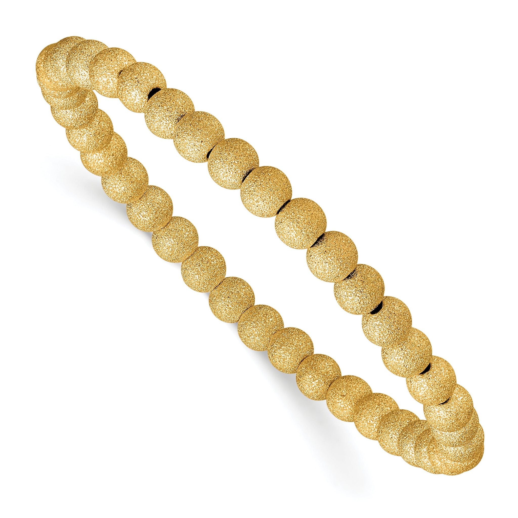 1/20 14K Gold Filled Stardust 5.0mm Stretch Bracelet Main image