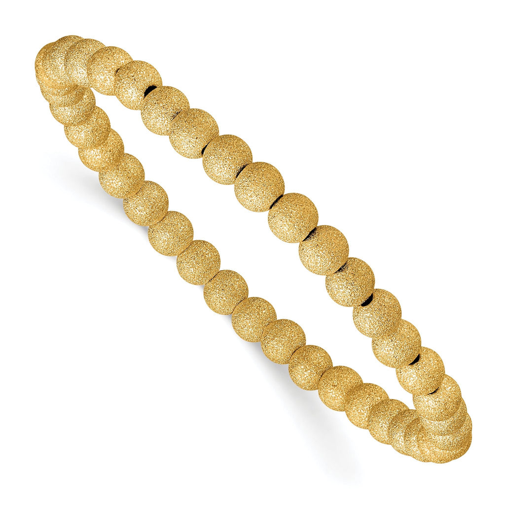1/20 14K Gold Filled Stardust 5.0mm Stretch Bracelet