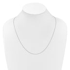 14K White Gold Adjustable 1.1mm Franco Chain