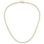 14K Polished Fancy Link Necklace