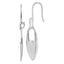 Sophia Jewelers Sterling Silver Diamond Dangle Earrings with Rhodium Finish