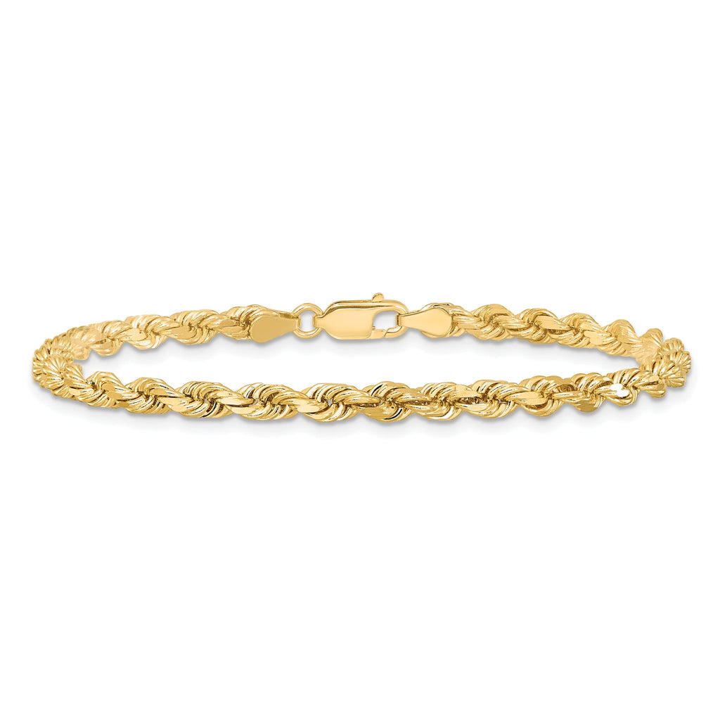 Diamond-Cut Rope Chain in 10K Yellow Gold