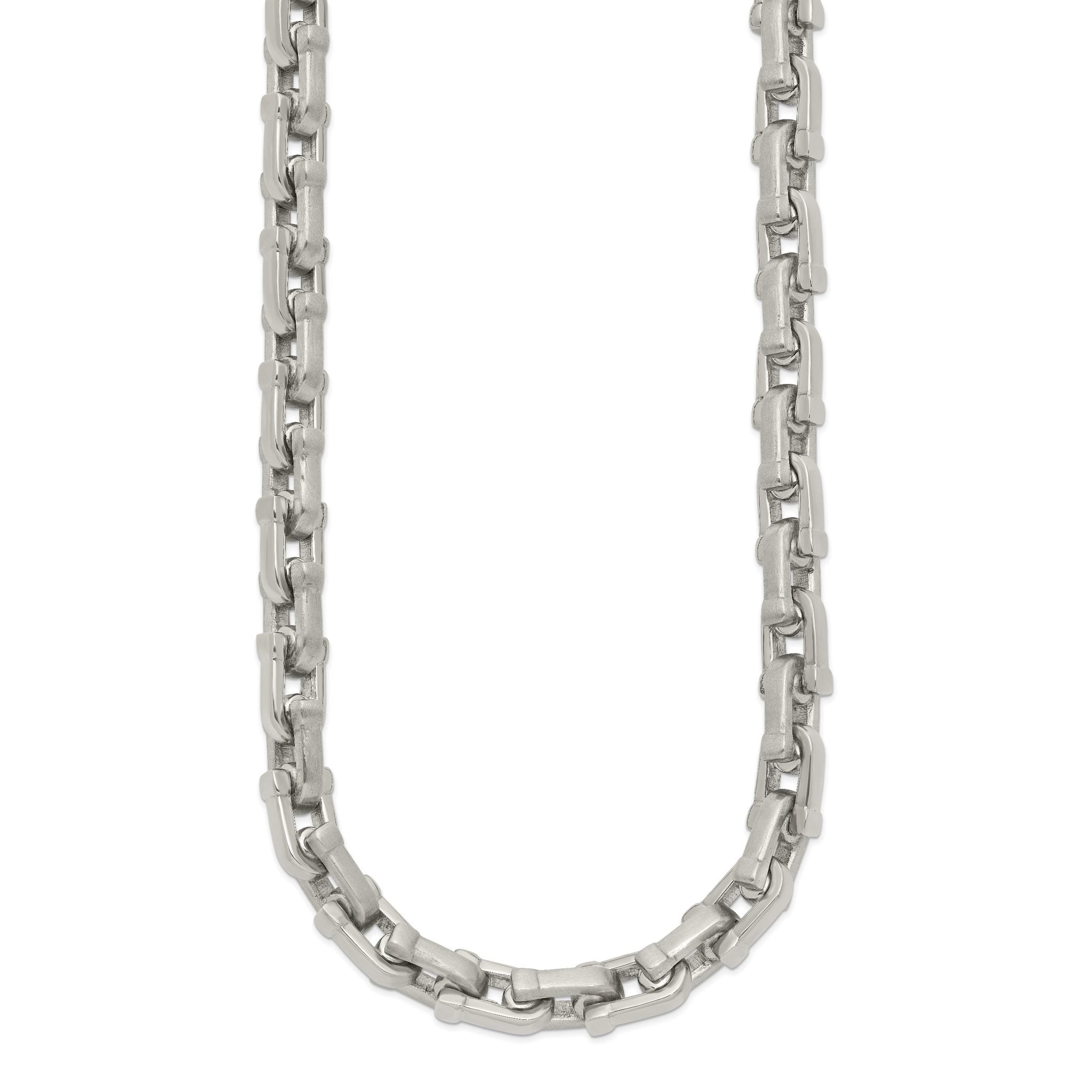 Chisel Stainless Steel Brushed and Polished 24 inch Necklace Secondary image