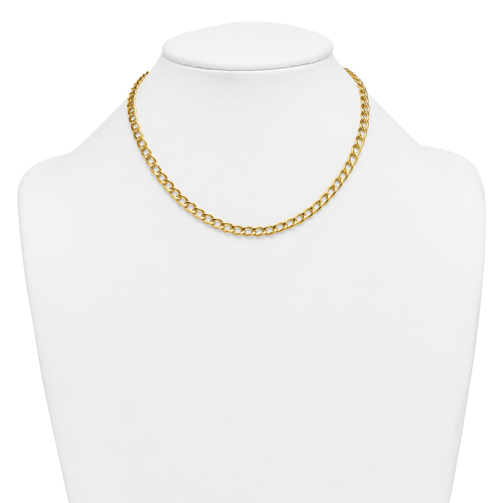 Curb Chain Necklace in 14/20 Gold Filled, 5.25mm