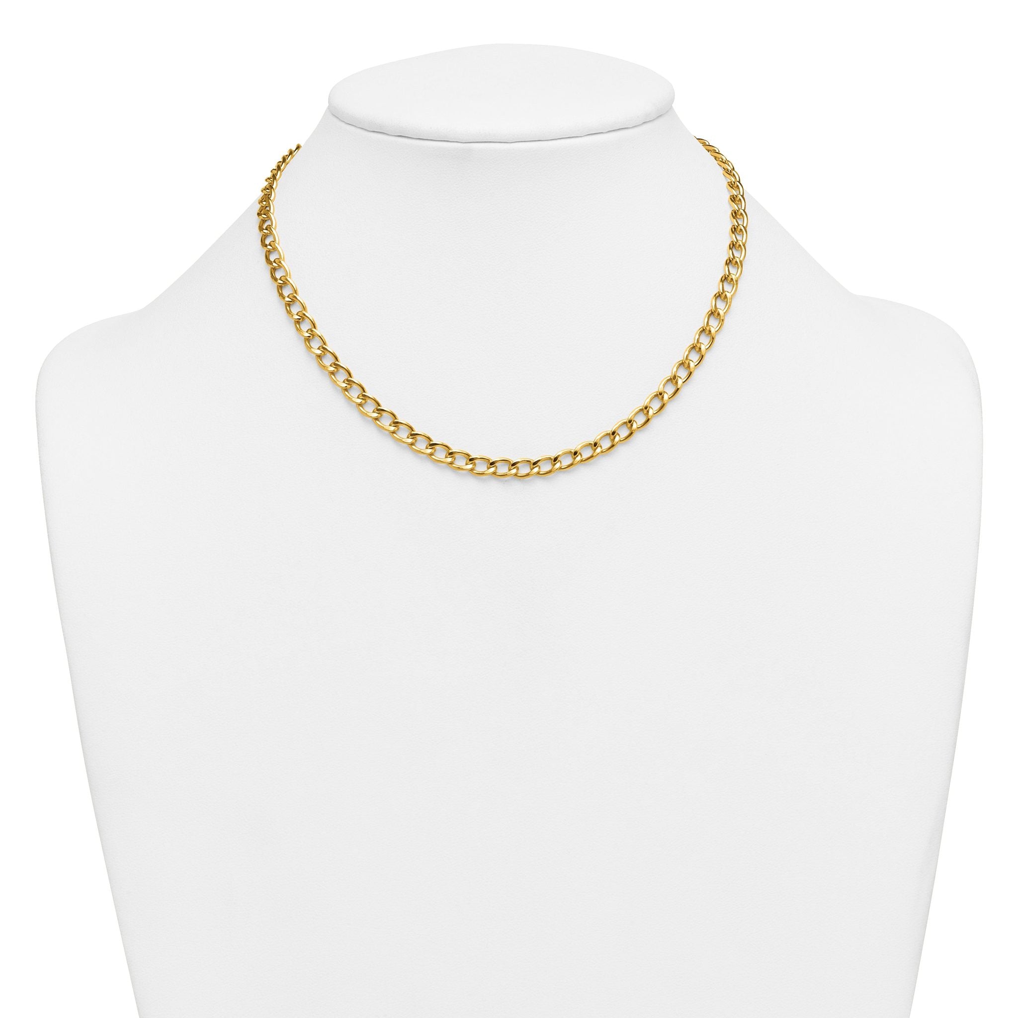 Curb Chain Necklace in 14/20 Gold Filled, 5.25mm
