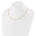 14K 1.4mm D/C Open Franco 1in+1in Adjustable Chain