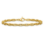 14K Polished Fancy Link Bracelet