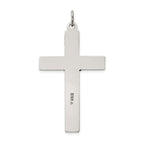 Sterling Silver 925 Polished INRI Crucifix Pendant Vintage Elegance by Sophia Jewelers