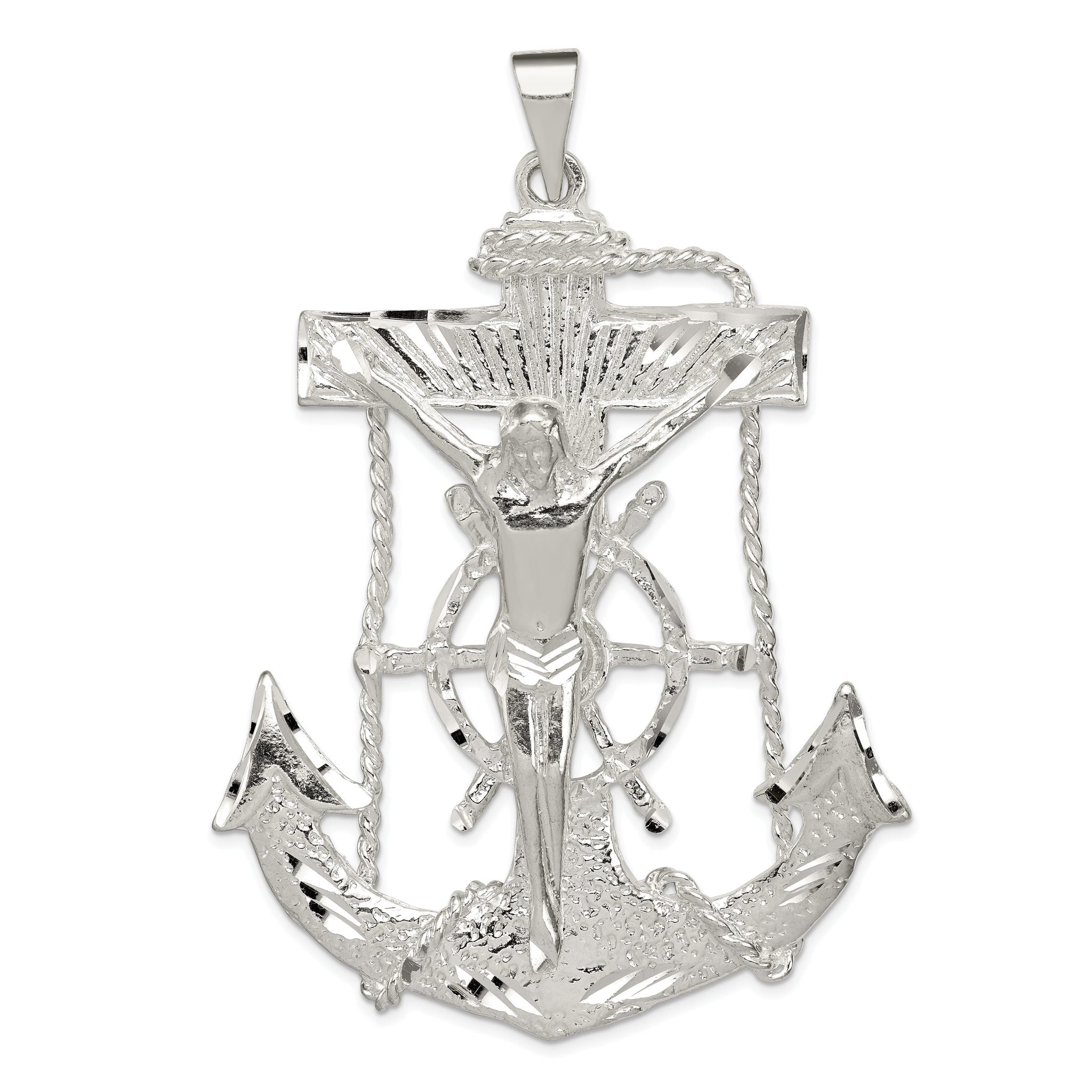 Sterling Silver Mariner Cross Pendant Main image