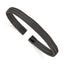 Stainless Steel Polished Black IP-plated 6mm Mesh Wire Cuff Bangle Bracelet for Women