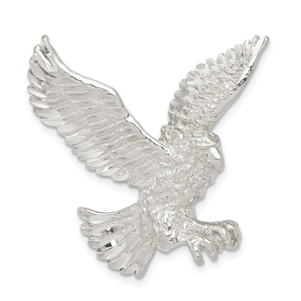 Sterling Silver 925 Men's Eagle Charm Pendant with Anti-Tarnish Coating