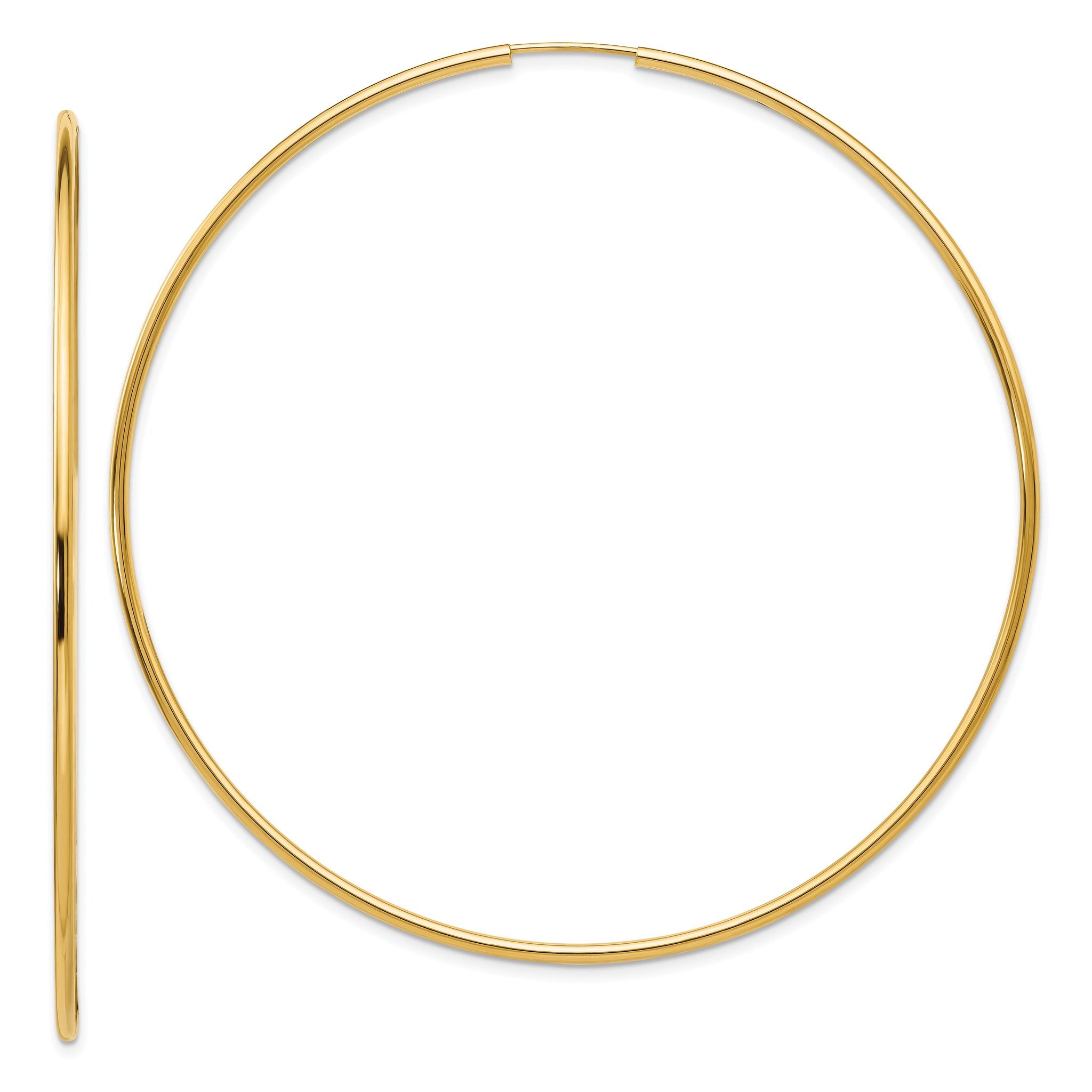 14K Endless Hoop Earrings Main image