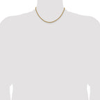 Rope Chain Necklace in 10K Yellow Gold, 3mm