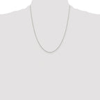 8-Sided Box Chain Necklace in Sterling Silver