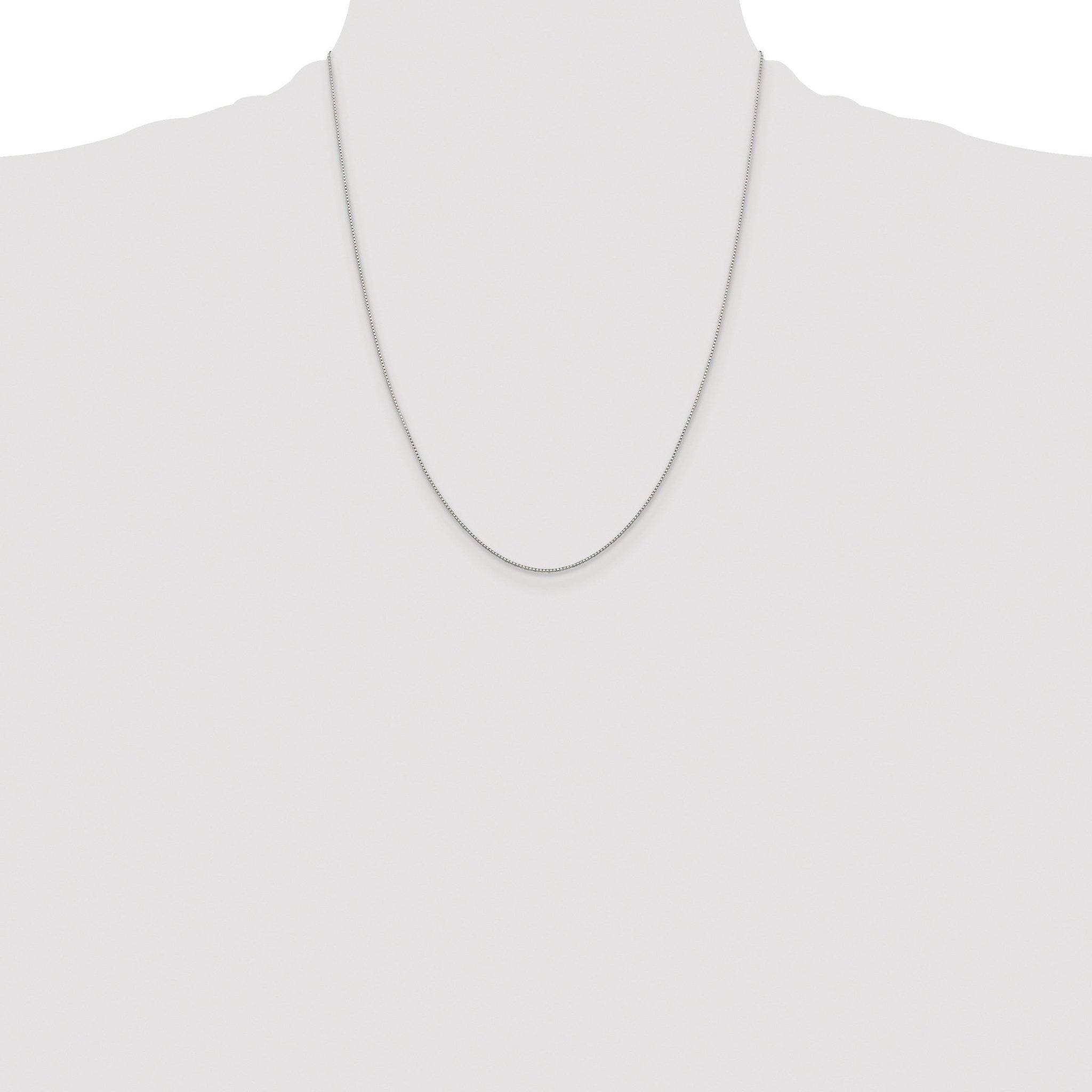 8-Sided Box Chain Necklace in Sterling Silver