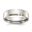 Beveled Comfort-Fit Wedding Band in Titanium, 6mm