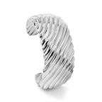 Stainless Steel Polished Cuff Bangle Bracelet for Women