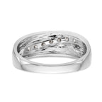 14K White Gold 7-Stone 1/2 carat Diamond Complete Men's Band