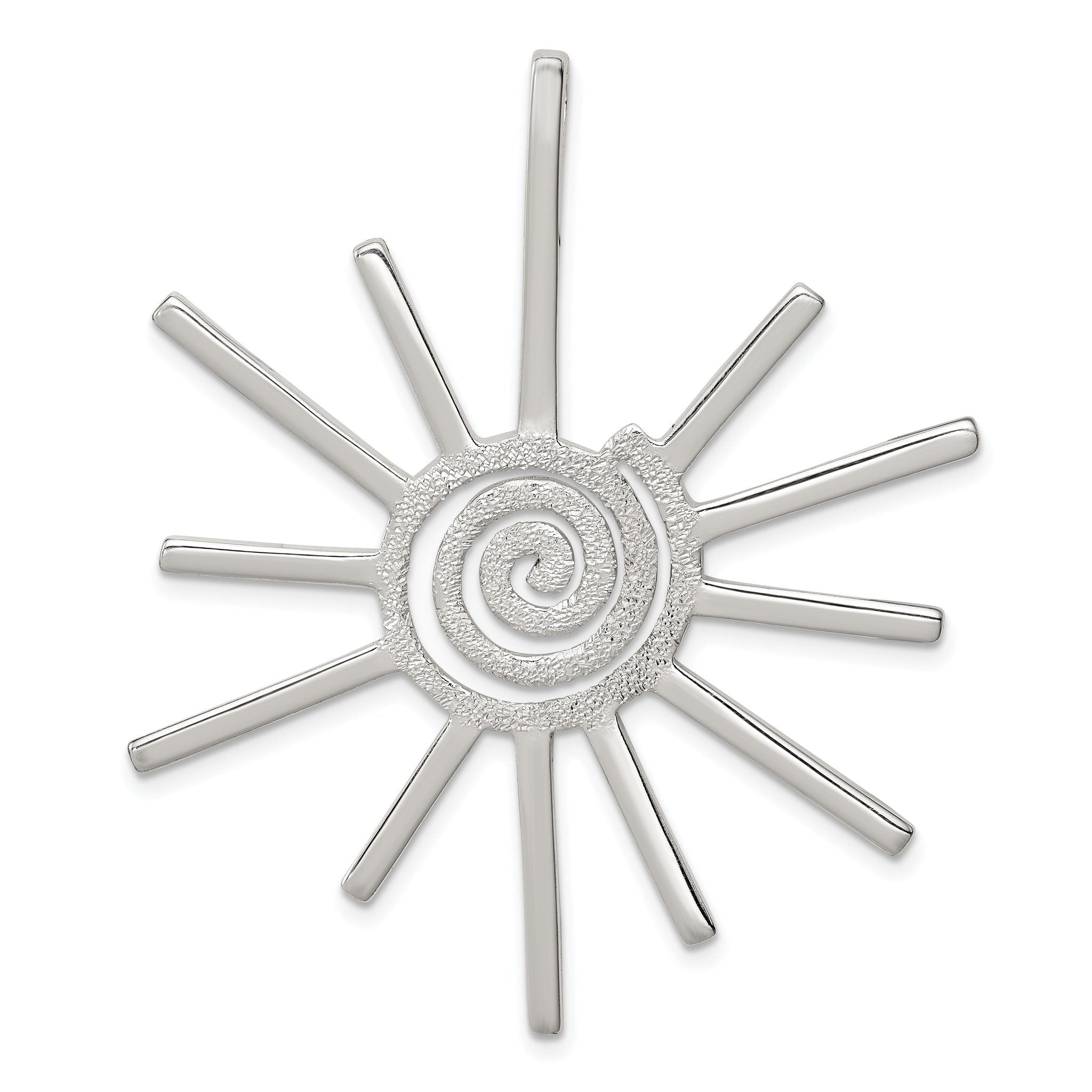 Sterling Silver Fancy Sun Pendant Main image