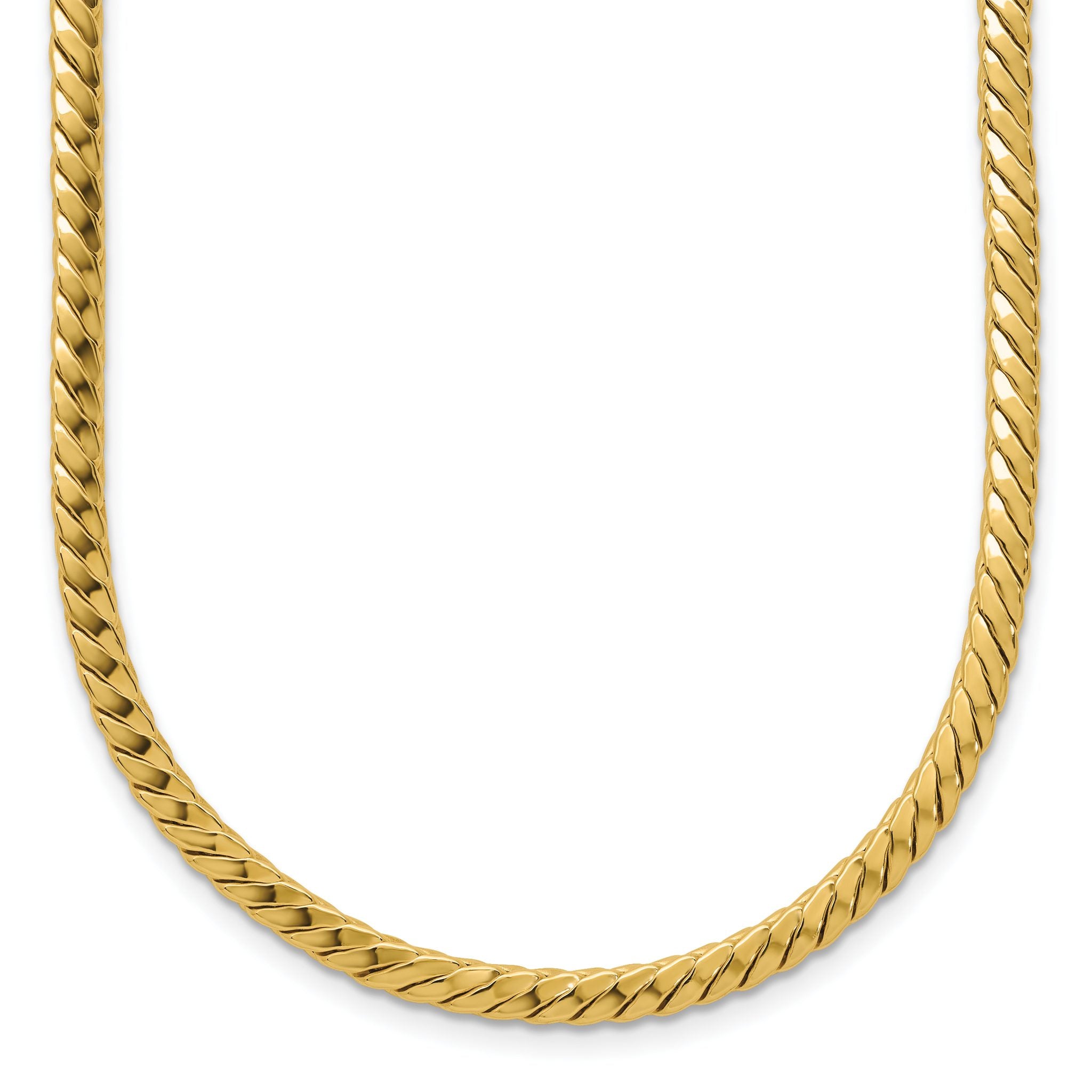 14K Polished Fancy Link Necklace Main image