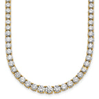 14k 18 7/8 carat Lab Grown Diamond VS/SI+ G+ Complete Round 18 inch Graduated Tennis Necklace