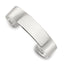 Sterling Silver Polished 15mm Flat Cuff Bangle