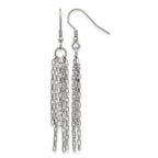 Stainless Steel Polished Drop Dangle Earrings for Women