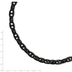 Stainless Steel Brushed Black IP-plated Link Bracelet for Men