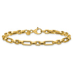 14K Polished Fancy Link Bracelet