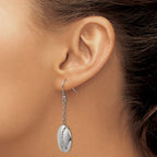 Stainless Steel Polished Cubic Zirconia Drop Dangle Earrings for Women