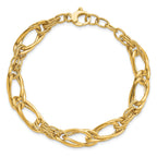 14K Polished Fancy Link Bracelet