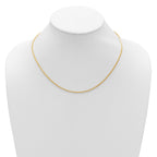 14K 1.5mmmm Franco 1in+1in Adjustable Chain