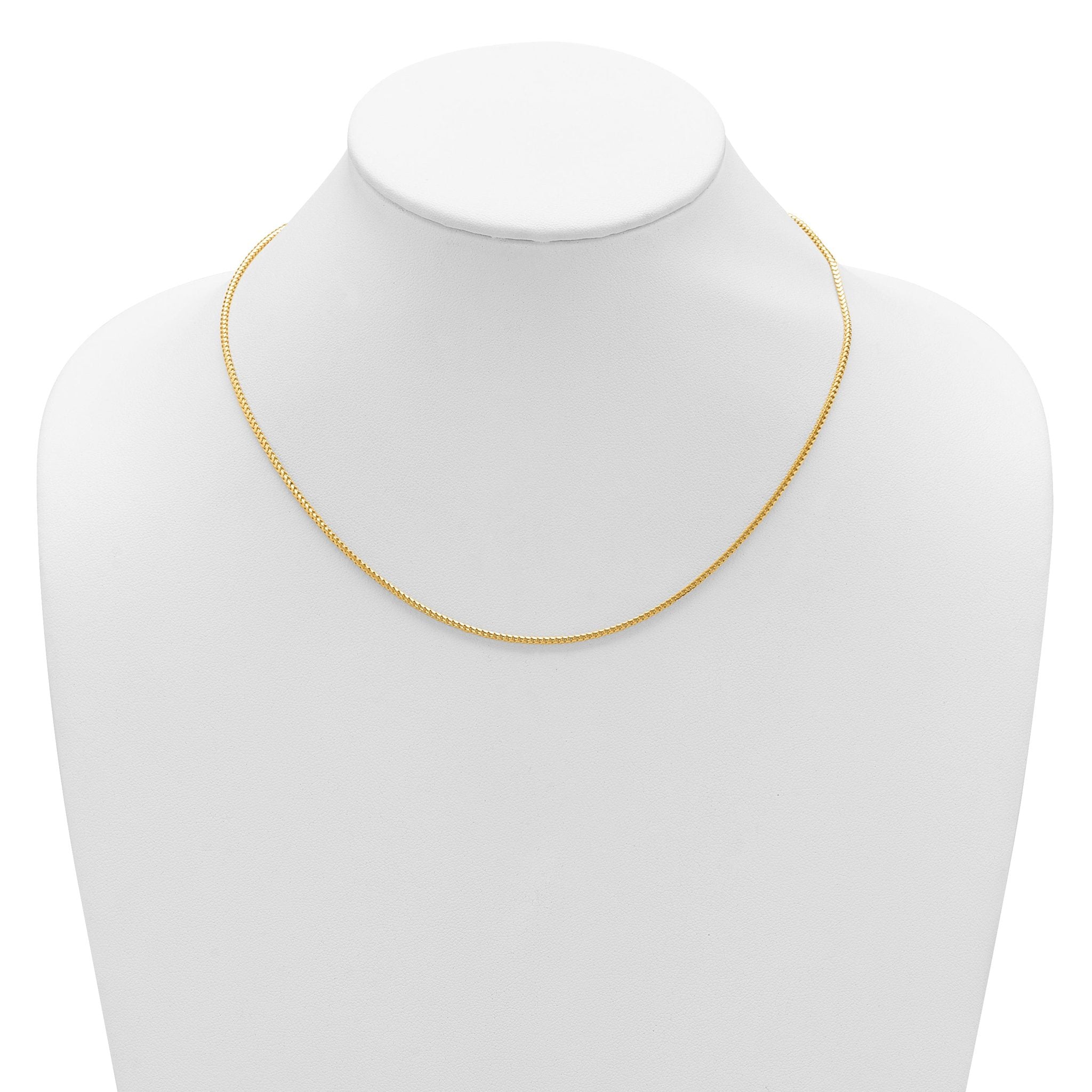 14K 1.5mmmm Franco 1in+1in Adjustable Chain