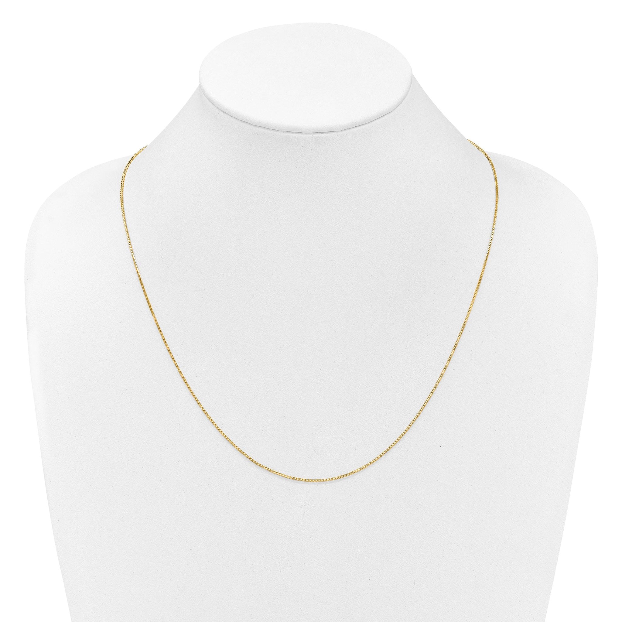 14K Adjustable 1.1mm Franco Chain