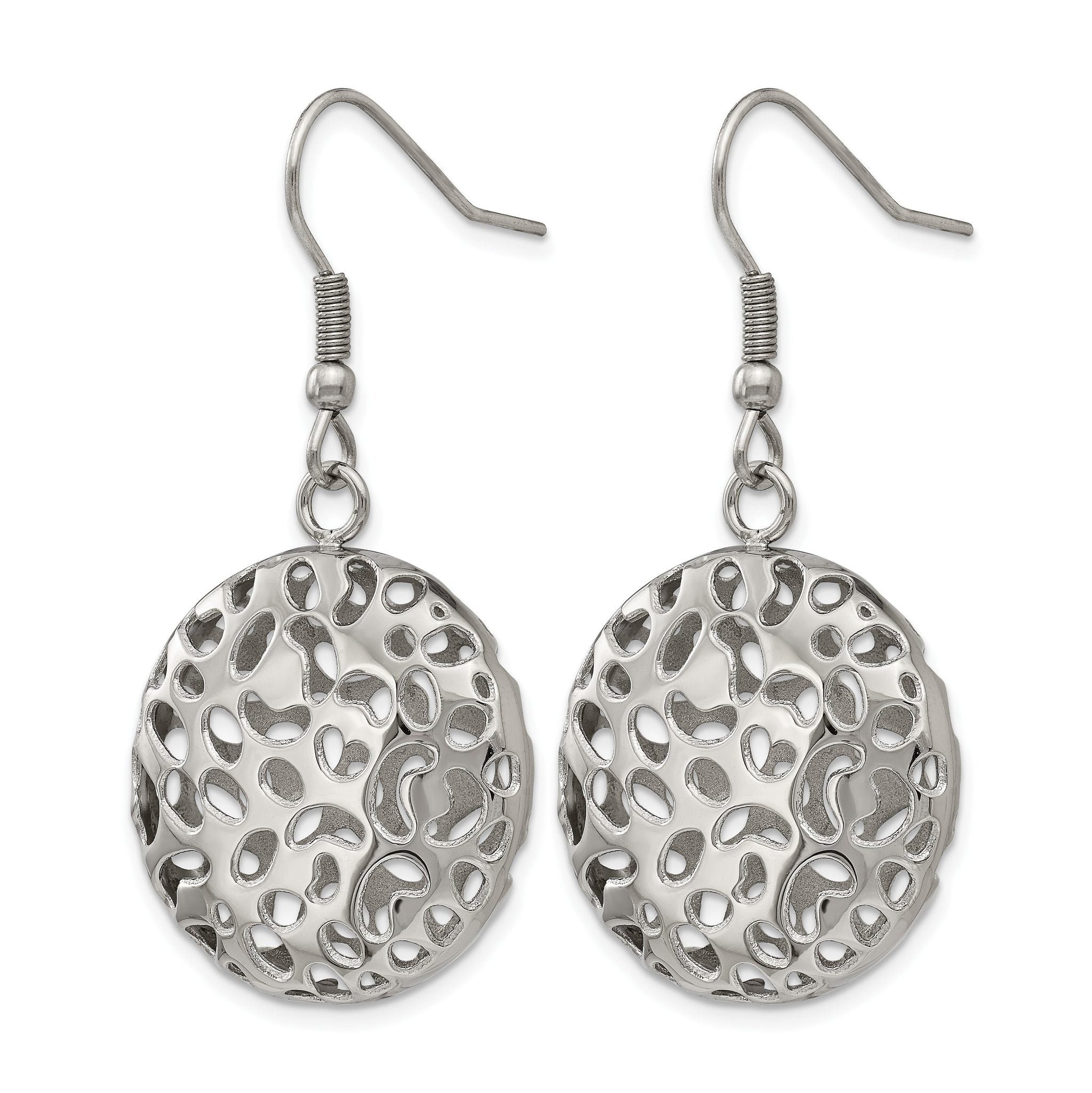 Stainless Steel Polished Drop Dangle Earrings for Women Secondary image