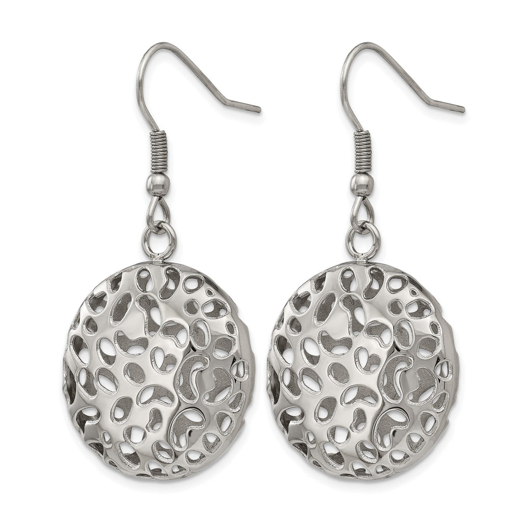 Stainless Steel Polished Drop Dangle Earrings for Women